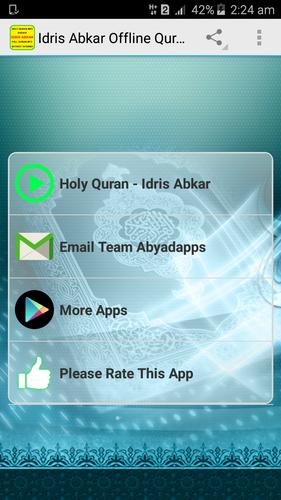 Idris Abkar Offline Quran MP3 APK for Android Download