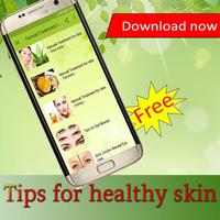 Tips for healthy skin الملصق