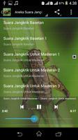 Mp3 Suara Jangkrik Untuk Masteran captura de pantalla 1