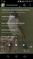 Suara Burung Isian Mp3 capture d'écran 2