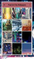 Pixel Art City Wallpapers capture d'écran 1