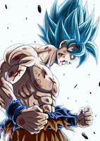 DBS Vegeta Goku Wallpaper poster