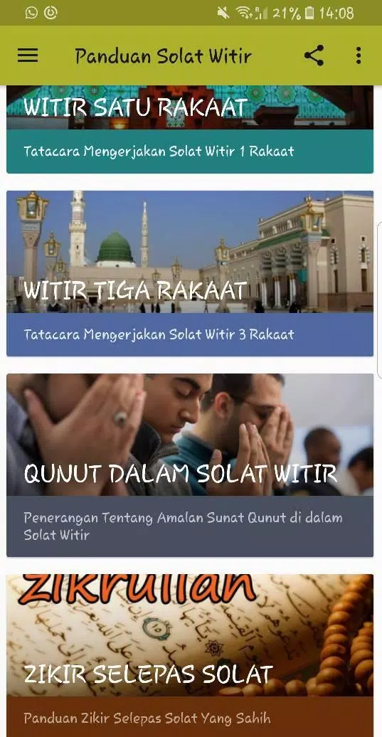 Solat witir satu rakaat