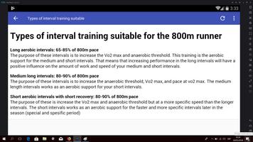 800m Running Training captura de pantalla 3