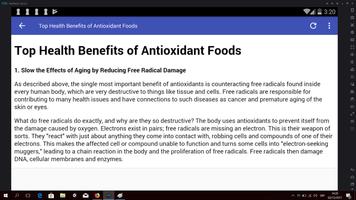 Antioxidant Foods and Herbs captura de pantalla 3