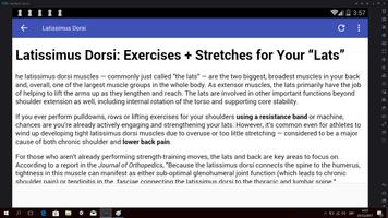 Lats Exercises and Stretches скриншот 1