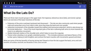 Lats Exercises and Stretches تصوير الشاشة 2