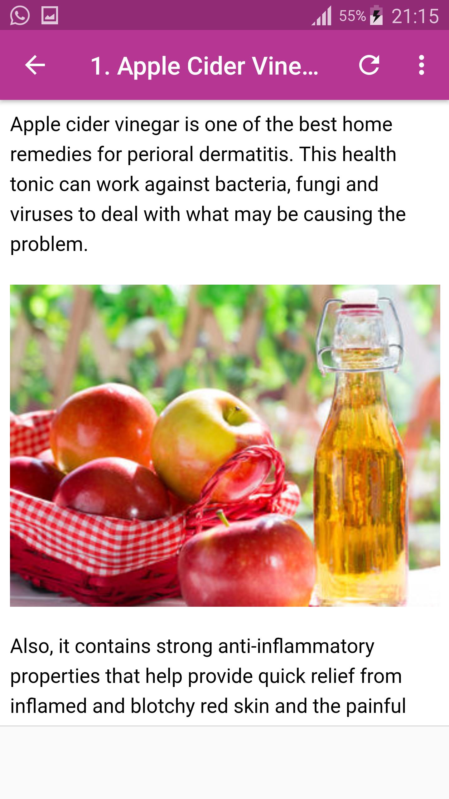 Perioral dermatitis apple cider vinegar