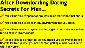 Dating Secrets For Men FREE capture d'écran 1