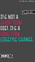 Fitness Quotes Wallpaper plakat