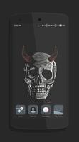 Skull & Skeleton Wallpaper الملصق