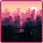 Pixel Art City Wallpaper icône