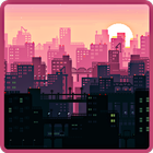 Pixel Art City Wallpaper أيقونة