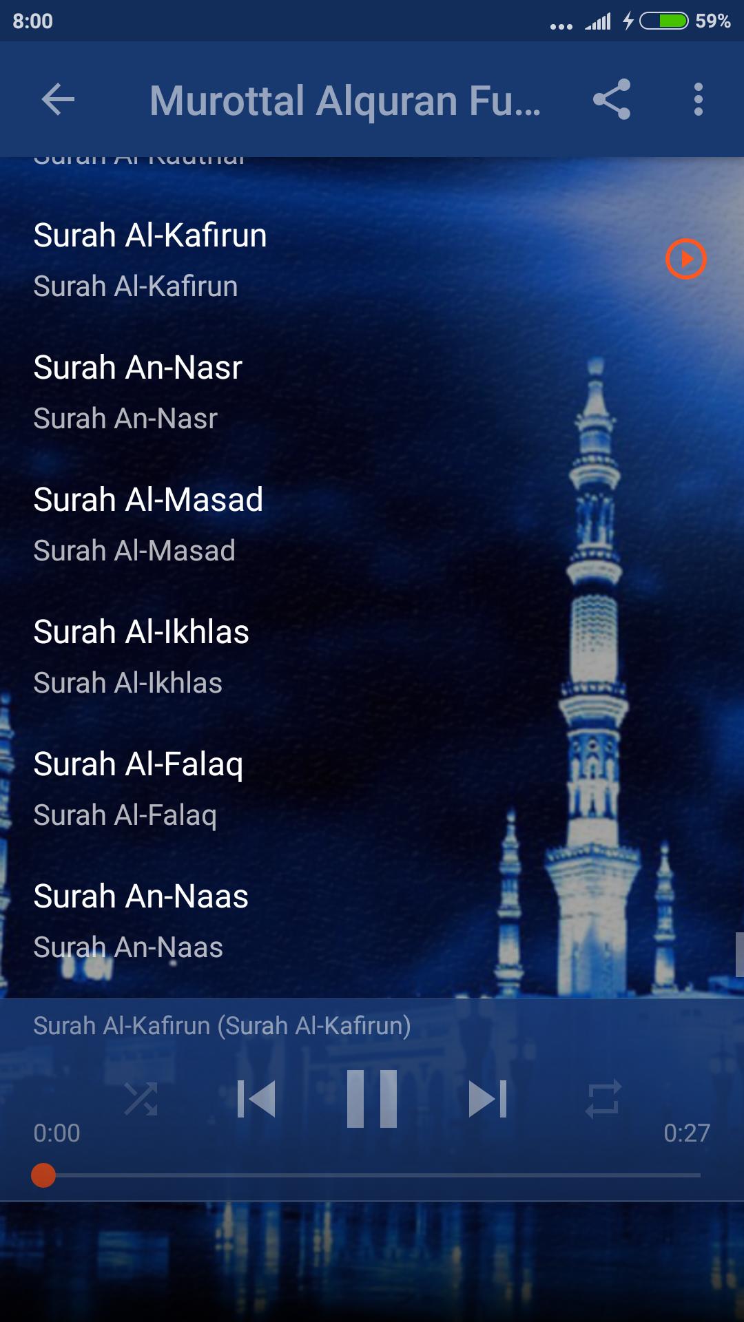 Murottal Al Quran 30 Juz Mp3 Offline for Android - APK Download