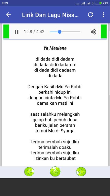 Lirik Lagu Ya Maulana Info Dan Tips Semoga dapat mebantu bernyanyi sambil memain alat musik gitar. lirik lagu ya maulana info dan tips