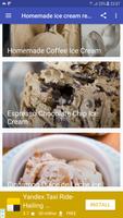Homemade ice cream recipes پوسٹر