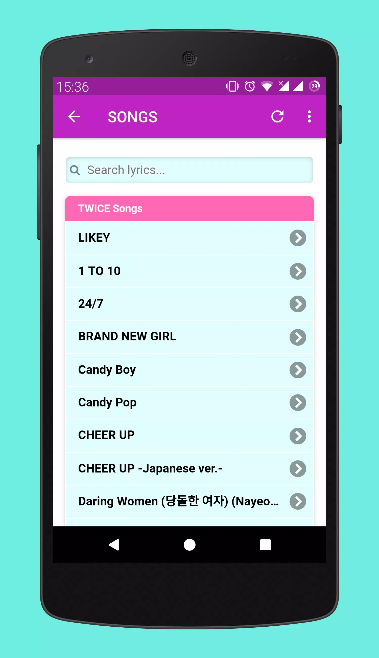 Twice Songs Lyrics Apk For Android Download