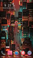 Pixel City Art Wallpaper capture d'écran 1
