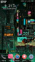 Pixel City Art Wallpaper syot layar 2