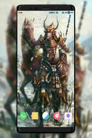 Samurai Wallpaper Affiche