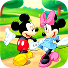Mickey and Minny Wallpaper ikona