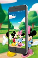 Mickey and Minny Wallpaper Affiche