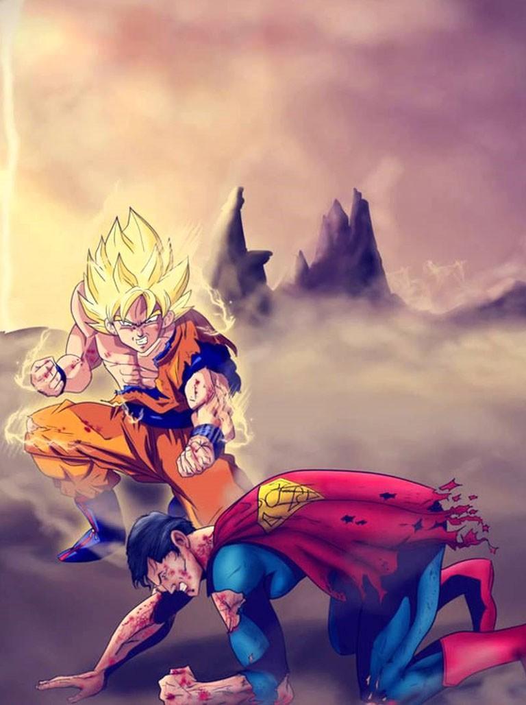 Android 用の Goku Vs Superman Wallpaper Art Apk をダウンロード