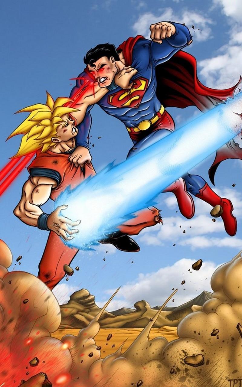 Android 用の Goku Vs Superman Wallpaper Art Apk をダウンロード