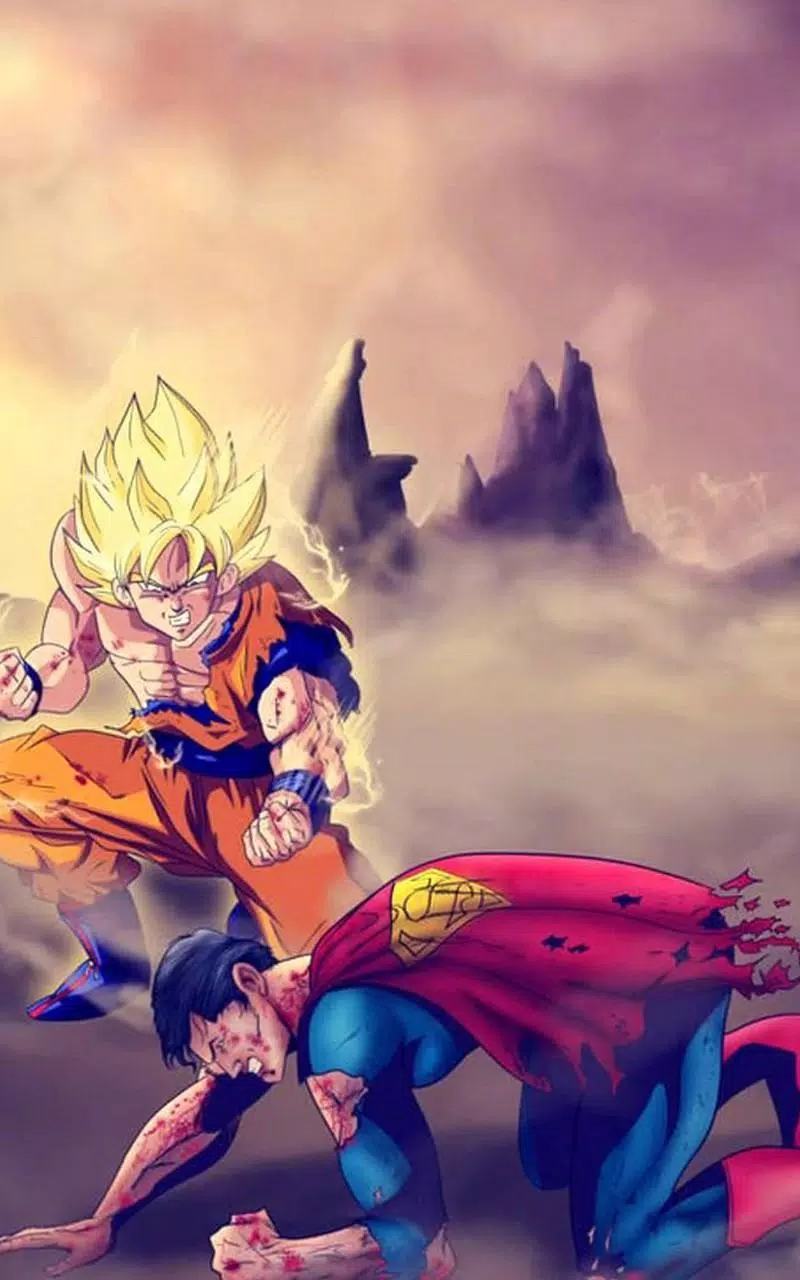 Android 用の Goku Vs Superman Wallpaper Art Apk をダウンロード
