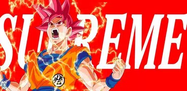 Goku x Supreme Wallpaper Art