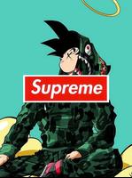 Goku x Supreme Wallpaper Art Plakat