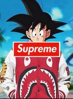 Goku x Supreme Wallpaper Art Ekran Görüntüsü 1