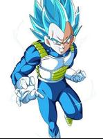 Vegeta SSJ Blue Wallpaper Art Cartaz