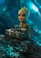 Baby Groot Wallpaper FanArt Affiche