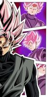 Black Goku Super Saiyan Rose Wallpaper screenshot 3