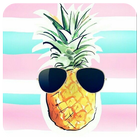 Cute Pineapple Wallpapers icône