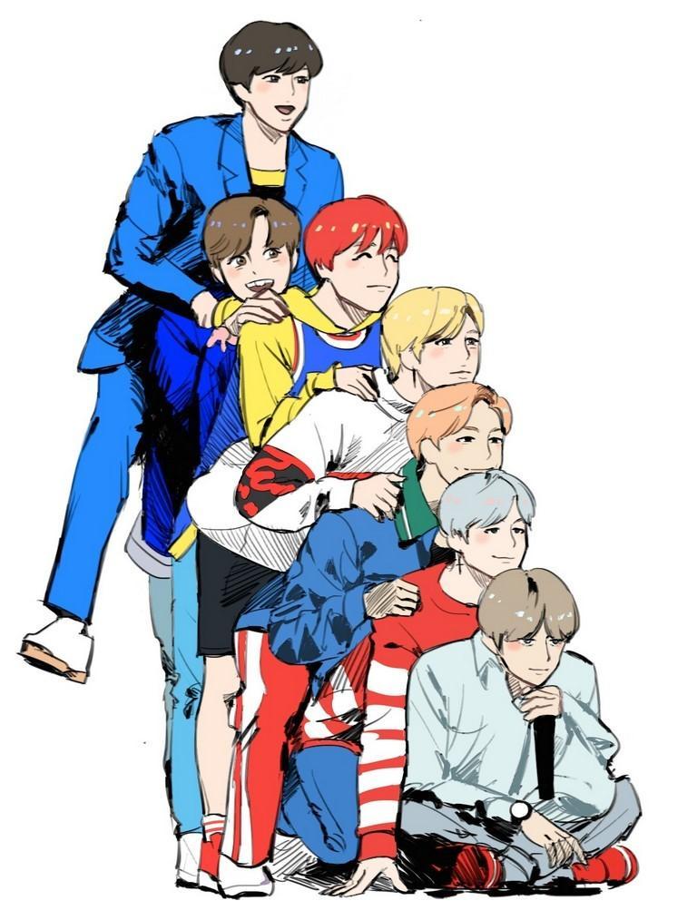 Unduh 3000 Wallpaper Bts Cartoon HD Gratis Unduh 3000 Wallpaper Bts Cartoon HD Gratis