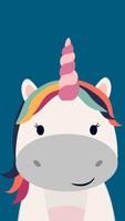 Unicorn Wallpaper Affiche