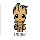 Baby Groot Wallpaper Art Zeichen