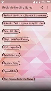 Pediatric Nursing Notes Cartaz