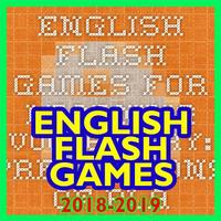 English Flash Games for Learning Vocabulary Affiche