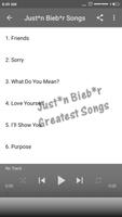 J*stin Bieb*r Greatest Songs imagem de tela 1