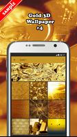 Gold 3D Wallpaper capture d'écran 3