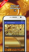 Gold 3D Wallpaper ภาพหน้าจอ 1