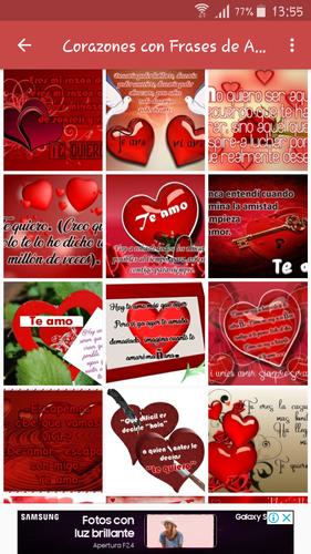 Corazones Con Frases De Amor Pour Android Telechargez L Apk
