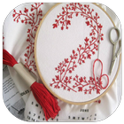 learn embroidery Zeichen