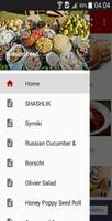 Russian Food Recipes plakat