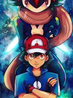 پوستر Ash Greninja Wallpaper