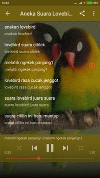 Suara Burung Lovebird Ngekek Panjang mp3 screenshot 1