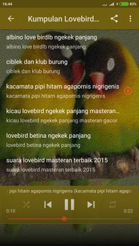 Suara Burung Lovebird Ngekek Panjang mp3 screenshot 2